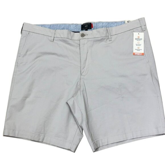 DOCKERS SUPREME FLEX MENS FLAT FRONT‎ BEIGE SHORTS BIG&TALL SIZE 44 NWT - Picture 1 of 8